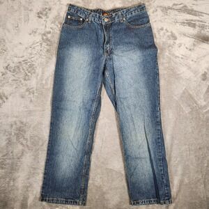 Route 66 Jeans Women's‎ Size 8S 32X28 Relaxed Fit 5 Pocket Blue Distressed